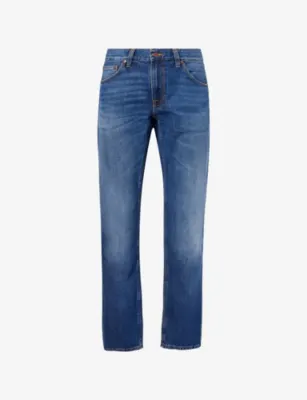 NUDIE JEANS Gritty Jackson Sun Set Cotton Denim Jeans - 34/30 in Sun Set – Mens | Jeans | Straight Leg