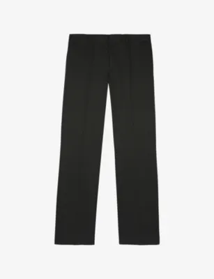 THE KOOPLES Tapered-Leg Mid-Rise Stretch-Cotton Trousers