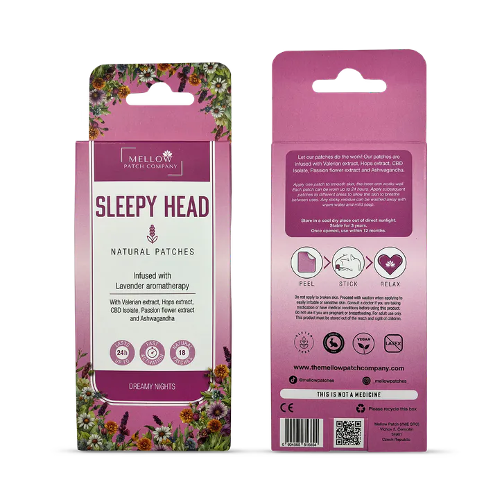 Mellow Patch Company Mellow Patch Natural Topical Patch 18 Piece - Sleepy Head, additional product view 2