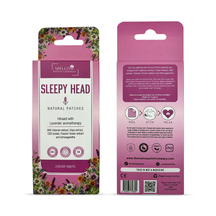 Mellow Patch Company Mellow Patch Natural Topical Patch 18 Piece - Sleepy Head – Vitamins & Supplements > Condition > Sleep & Relaxation