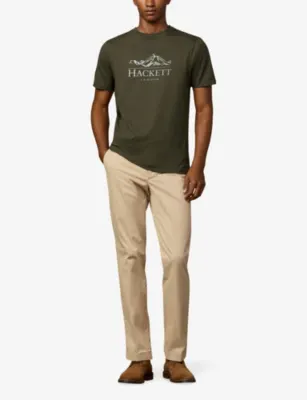 HACKETT Heritage Peaks Cotton-Jersey T-Shirt detail 2