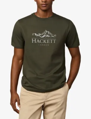 HACKETT Heritage Peaks Cotton-Jersey T-Shirt detail 3