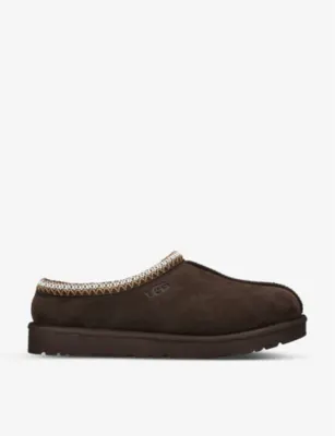 UGG Tasman contrast-stitch suede and shearling slippers - EUR 42 / 8 UK MEN