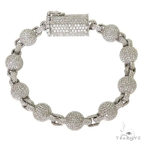 JALGAS - AMERICAS DIAMONDS Diamond Ball Bracelet 69701 in White – Bracelet