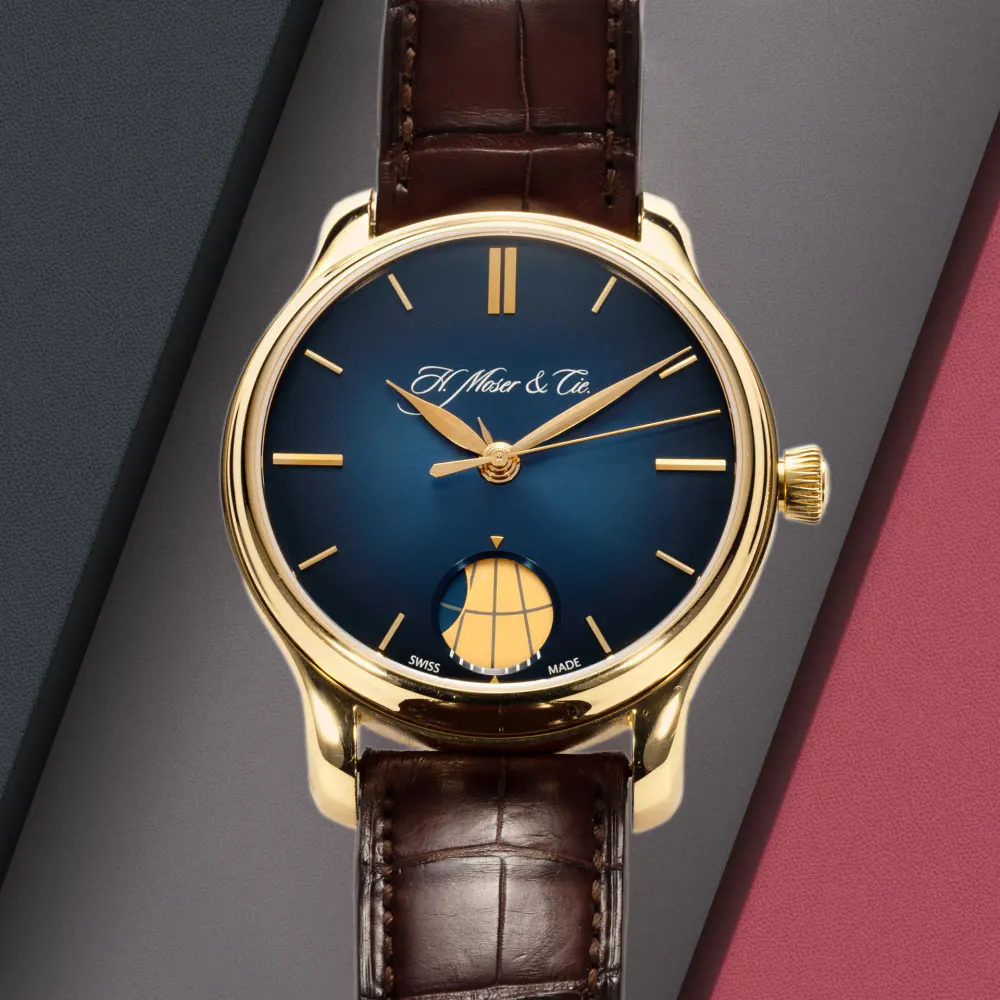 H. Moser and Cie Endeavour 1348-0100 — 2015 — Excellent in Blue – Pre-owned watches
