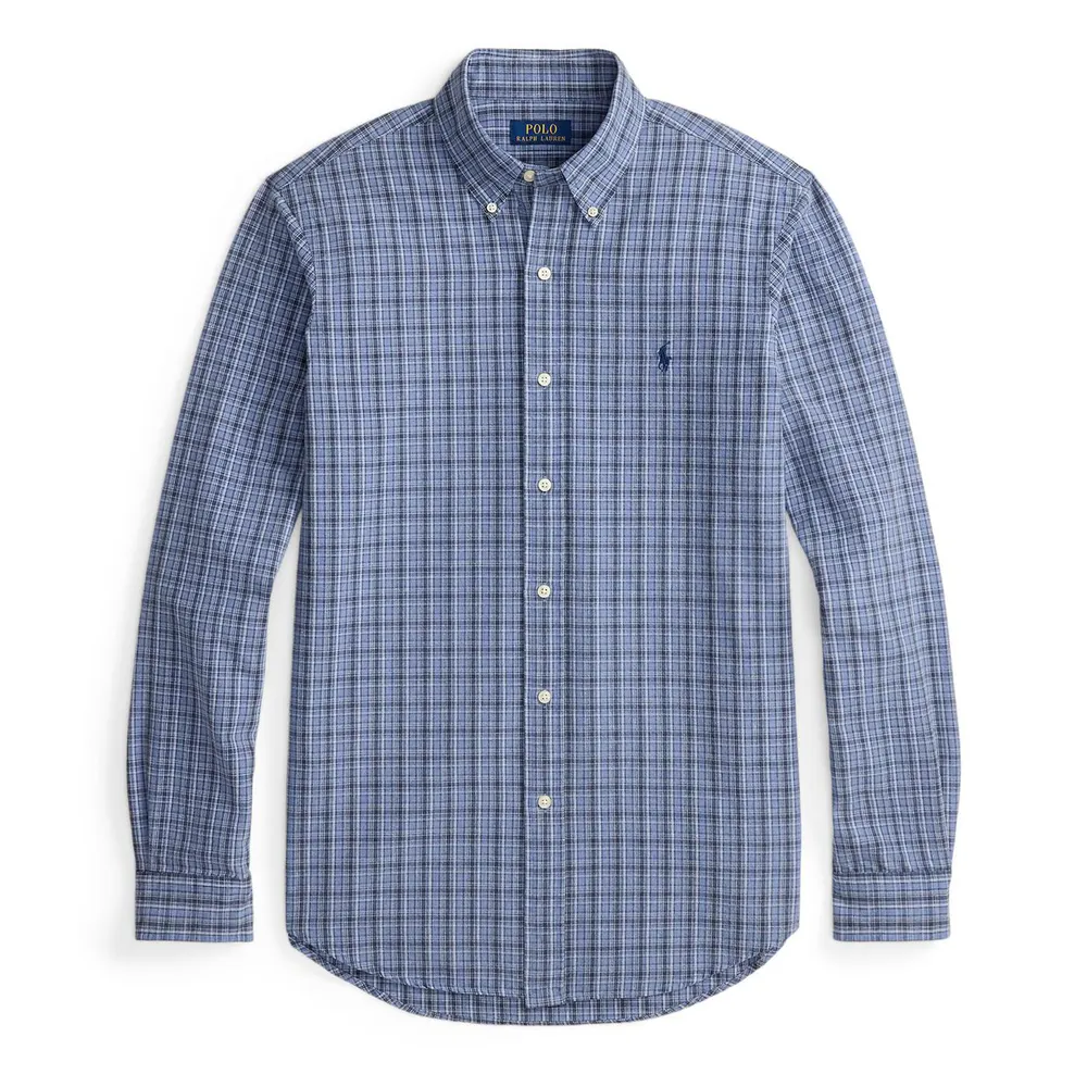 Polo Ralph Lauren Men's BrushOxf Long Sleeve Patterned Shirt