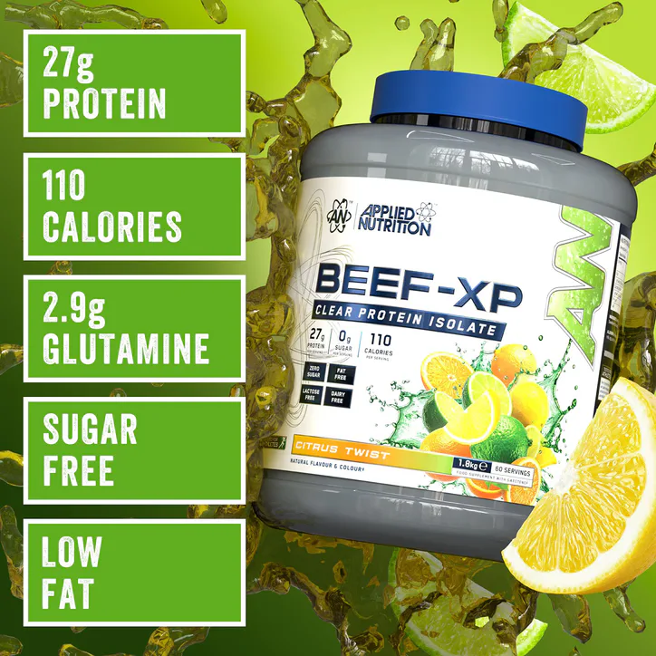 Applied Nutrition Beef XP Clear Protein Isolate Citrus Twist 1.8KG, additional product view 2