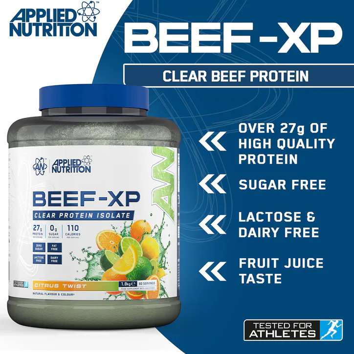 Applied Nutrition Beef XP Clear Protein Isolate Citrus Twist 1.8KG, additional product view 3