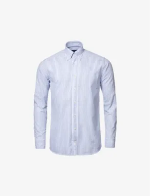 ETON Regular-fit cotton shirt - Light blue - 15.75 in Blue, additional product view 2