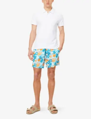 VILEBREQUIN Moorea Floral-Print Swim Shorts detail 2