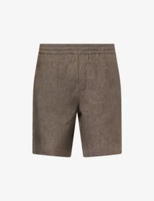 SUNSPEL Drawstring Relaxed Linen Shorts