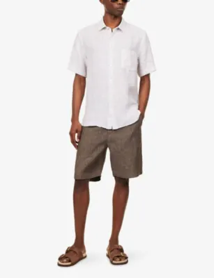 SUNSPEL Drawstring Relaxed Linen Shorts detail 2