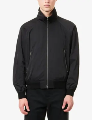 TOM FORD Techno Stand-Collar Shell Bomber Jacket detail 3