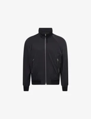 TOM FORD Techno Stand-Collar Shell Bomber Jacket