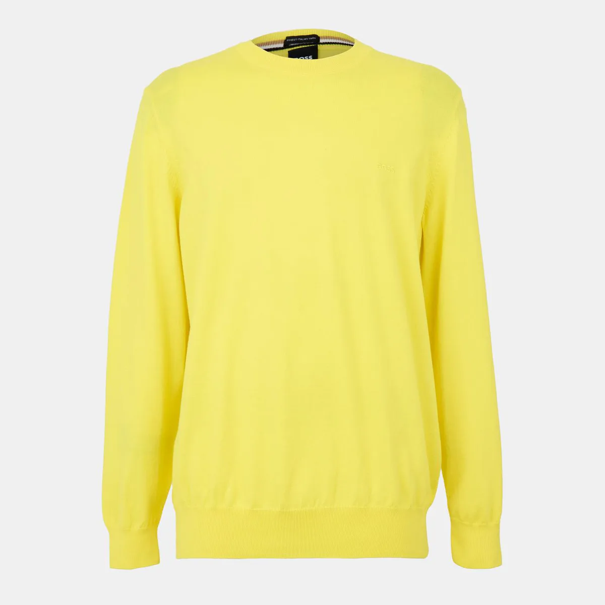 Boss Men's Pascas Cotton Long Sleeve Crew Neck Jumper