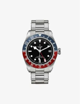 TUDOR M79830RB-0001 Black Bay GMT 41mm stainless steel automatic watch - SILVER in SILVER – Jewellery & Watches | Mens luxury watches