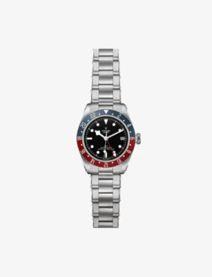 TUDOR M79830RB-0001 Black Bay GMT 41mm stainless steel automatic watch - SILVER in BLACK – Jewellery & Watches | Mens luxury watches