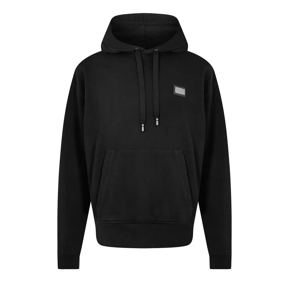 Dolce and Gabbana Men's Cotton Plate Hoodie