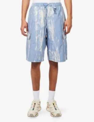 REESE COOPER Sierra Logo-Embroidered Cotton-Ripstop Shorts detail 3