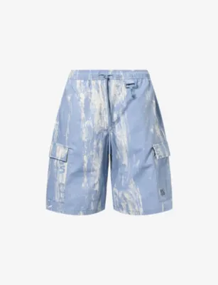 REESE COOPER Sierra Logo-Embroidered Cotton-Ripstop Shorts