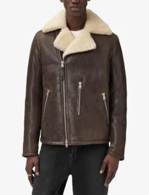ALLSAINTS Xylon Leather Biker Jacket detail 3