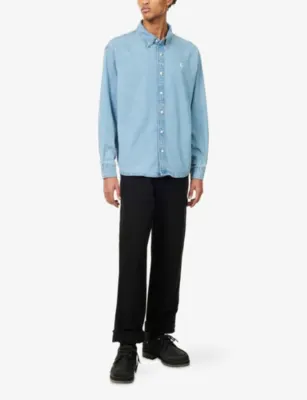 CARHARTT WIP Lucas Embroidered-Logo Denim Shirt detail 2