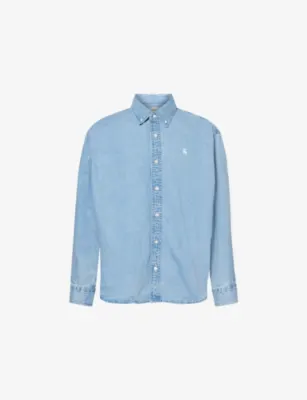 CARHARTT WIP Lucas Embroidered-Logo Denim Shirt