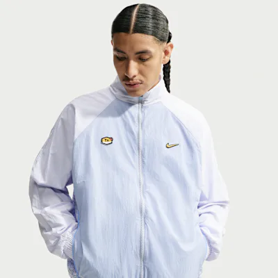 Nike Sportswear Men's Woven Tracksuit Jacket - Football Grey/Light Armoury Blue
