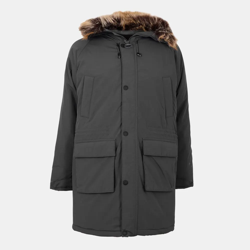Barbour Men's Gustnado Weather-Resistant Parka in Grey CH52 – Clothing