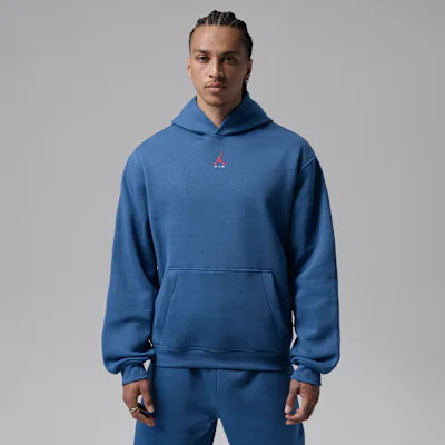 Jordan Brooklyn Men's Pullover Hoodie - True Blue/University Red
