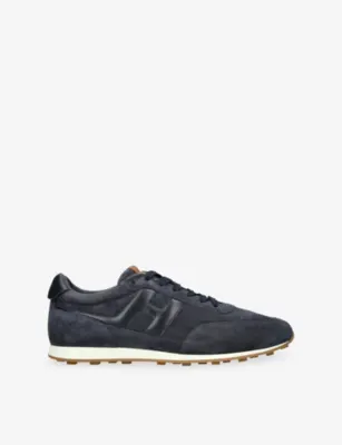 HOGAN Allacciato H699 Suede Trainers - EUR 46 / 12 UK MEN in Navy – Mens | Trainers | Lace up trainers