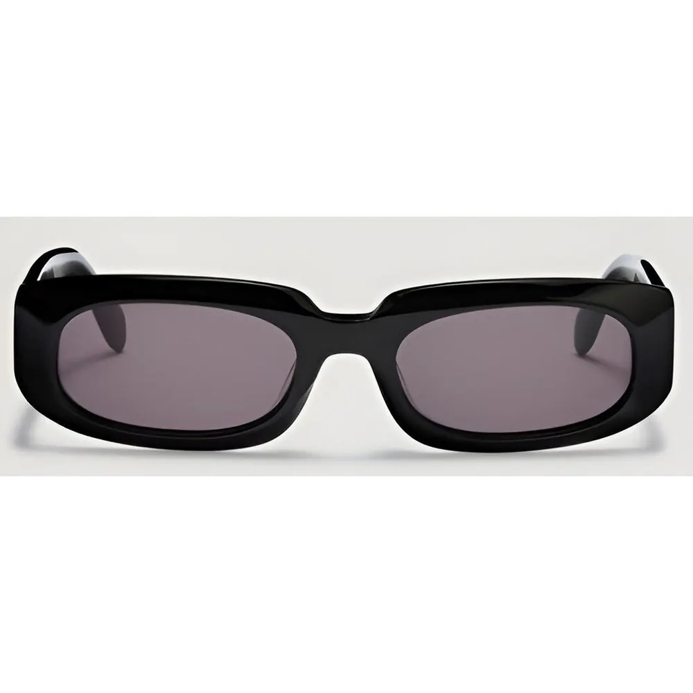 Palm Angels Noah Rectangle Sunglasses in Black/Dark Grey – Accessories