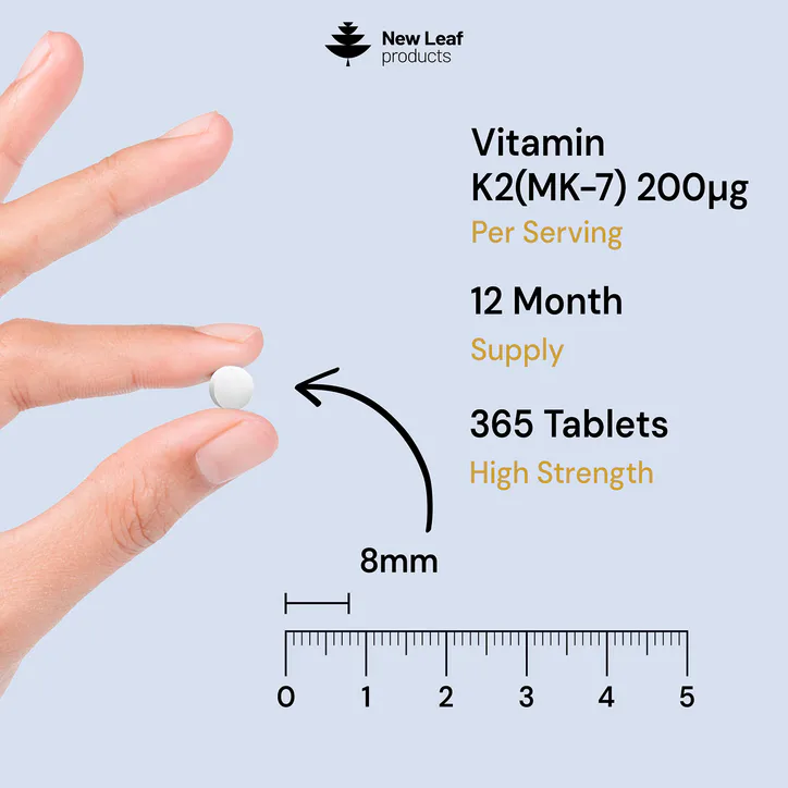 New Leaf Products Vitamin K2 365 Tablets detail 3
