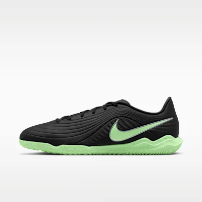 Nike Tiempo Maestro Club Indoor/Court Low-Top Football Shoes - Black/Black/Illusion Green