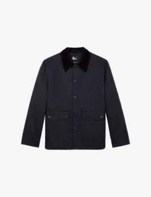 THE KOOPLES Side-Pocket Corduroy-Collar Cotton Jacket