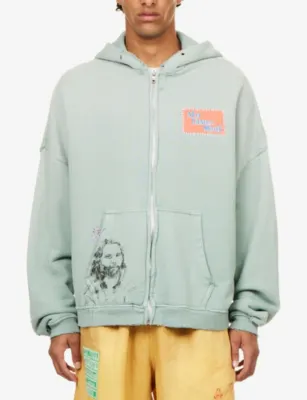 PALY HOLLYWOOD Paly Alta Cienga Distressed Cotton Hoody - XS/S detail 3