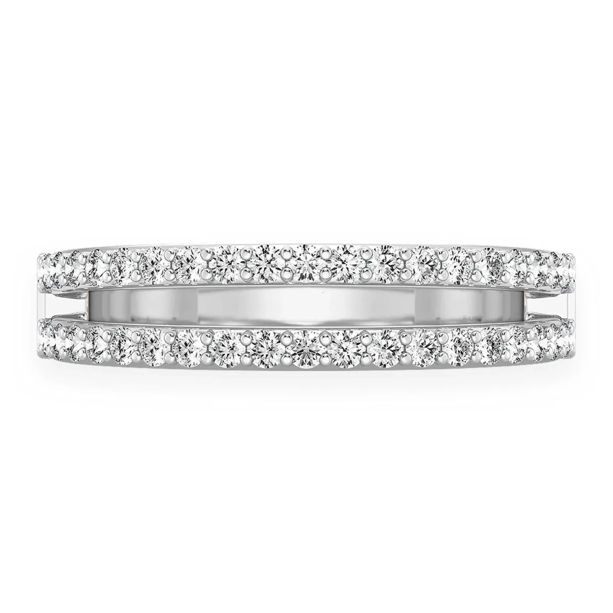 For Him Double Row Band Ring in Rose Gold / Natural Diamond – Ring