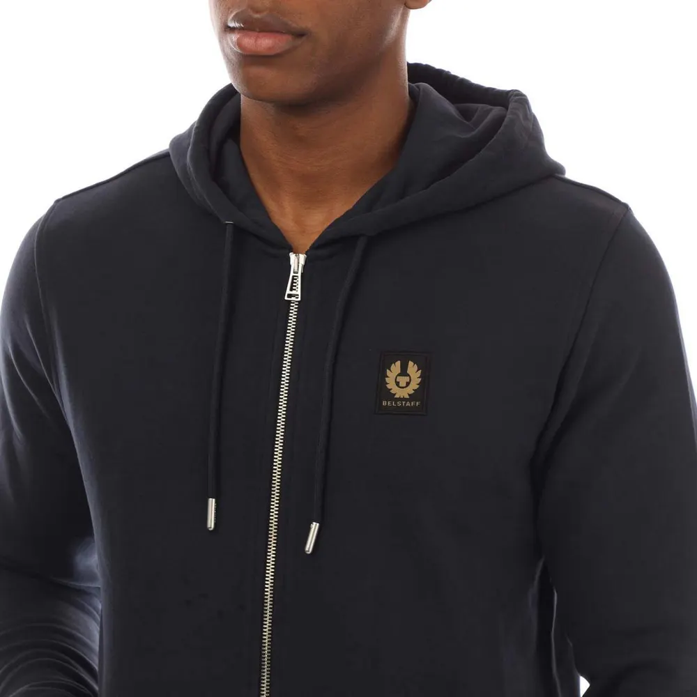 Belstaff Cotton Fleece Full Zip Hoodie detail 3
