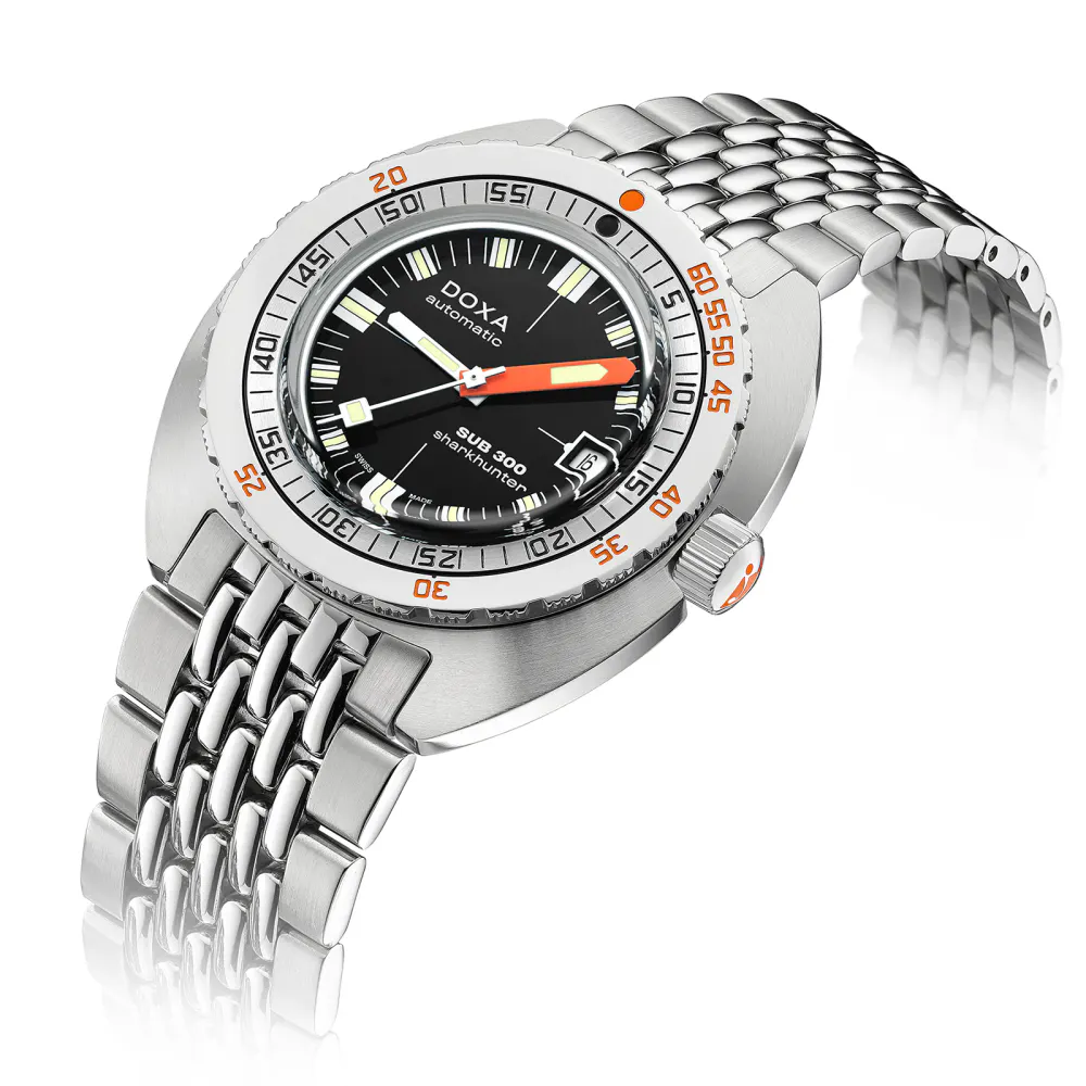 DOXA Sub 300 Sharkhunter 42.5mm Mens Watch in Black, additional product view 2