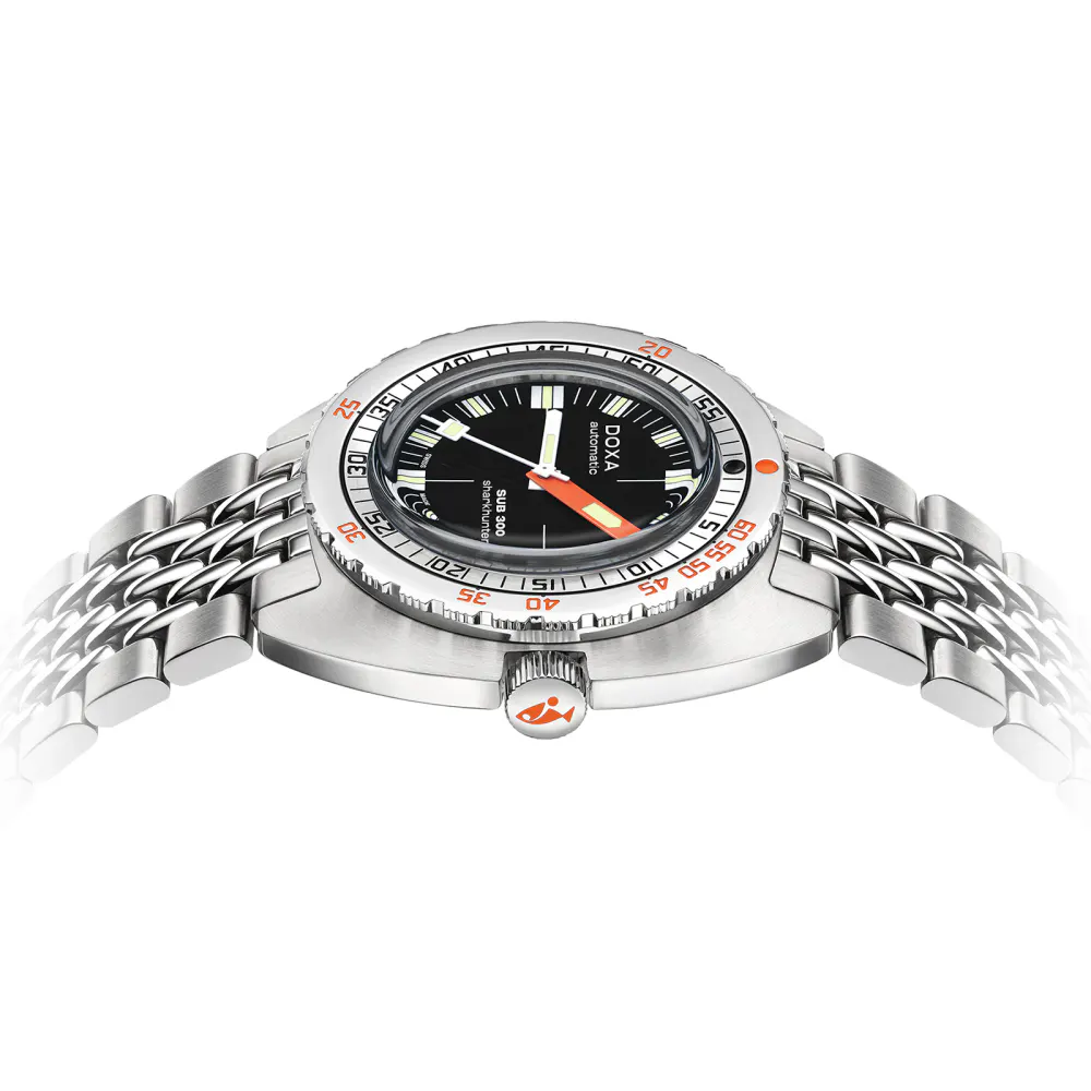 DOXA Sub 300 Sharkhunter 42.5mm Mens Watch in Black, additional product view 3
