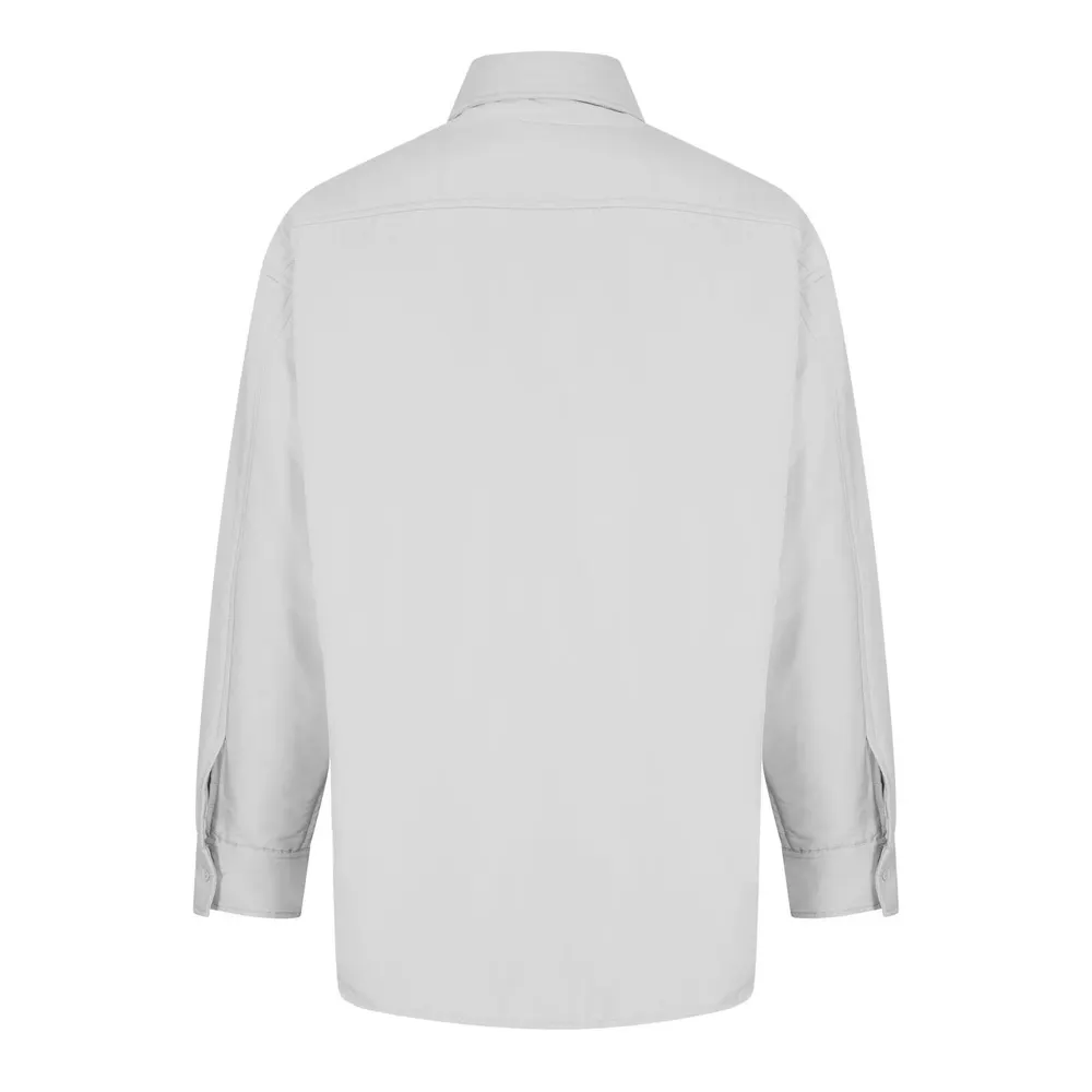 MM6 Maison Margiela Men's Padded Overshirt in Stone Grey, additional product view 2