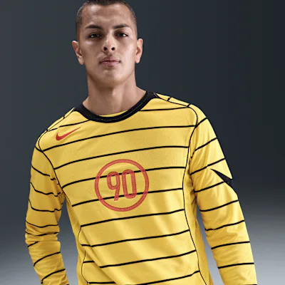 Nike Total 90 Men's Dri-FIT Long-Sleeve Football Top - Tour Yellow/Black/Black/Sport Red