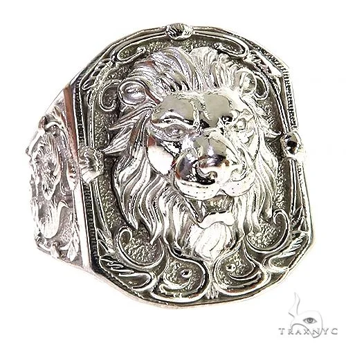 MARYAM - For Him SILVER Leonardo Da Vinci Lion Ring 68788 in 10 – Ring