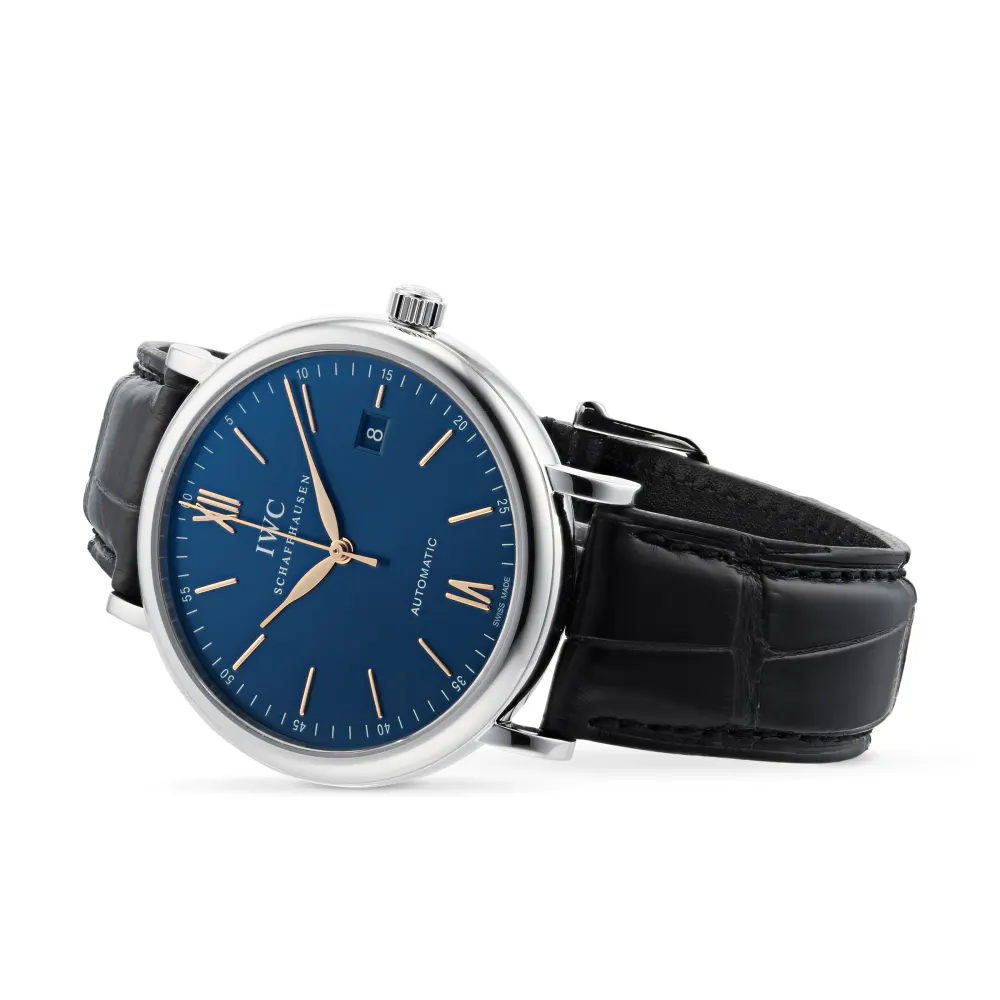 IWC Portofino 40mm Mens Watch in Blue, additional product view 2