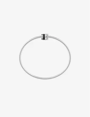 BOUCHERON Quatre Black Edition 18ct white-gold and 0.13ct diamond bracelet - 18cm detail 3