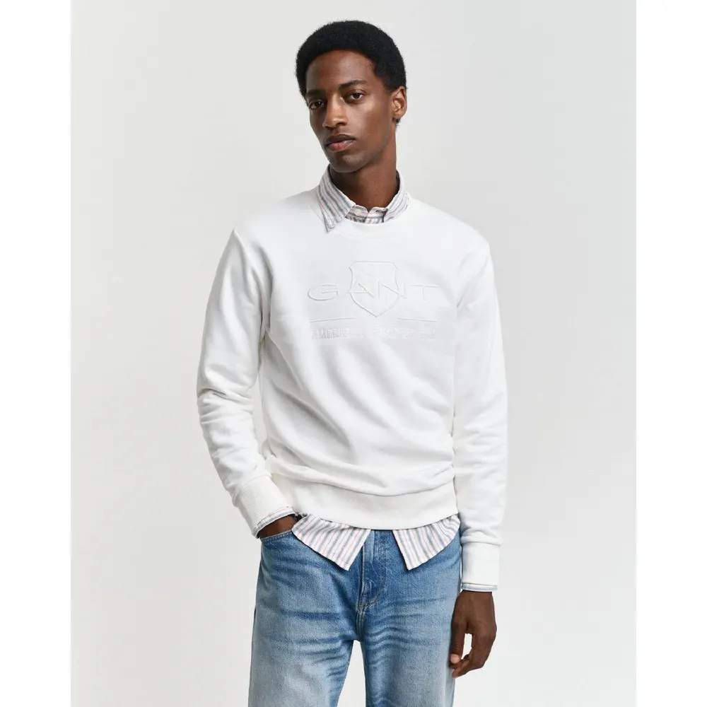 Gant Tonal Shield Crewneck Sweatshirt