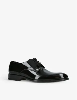 LOAKE Bow leather Oxford shoes - EUR 42 / 8 UK MEN in BLACK, additional product view 3