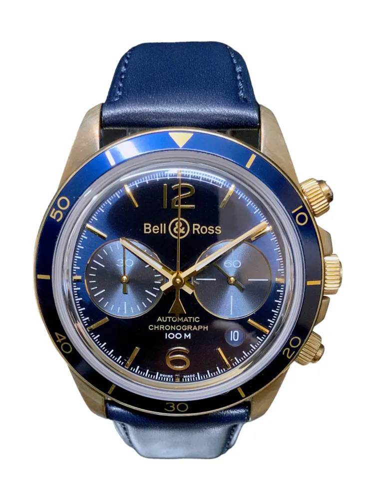 Bell and Ross BR V2-94 BRV294-BLU-BR/SCA — 2022 — Excellent in Blue – Pre-owned watches