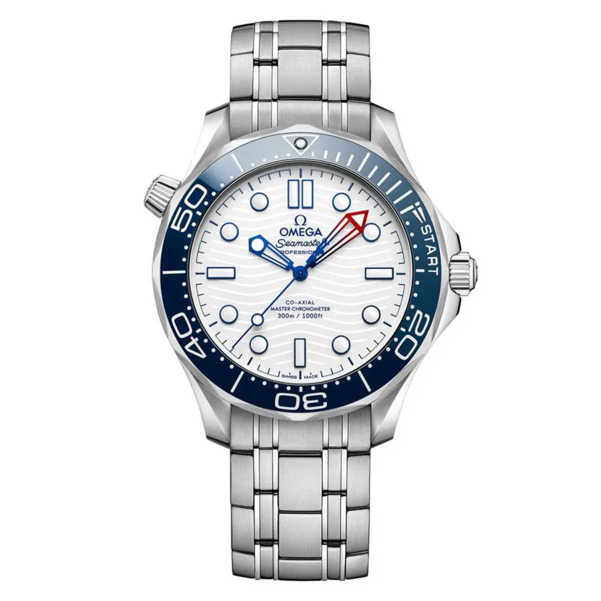 Omega Seamaster Diver 300M Americas Cup 42mm Mens Watch White