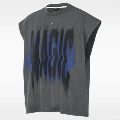 Nike Orlando Magic Standard Issue Men's Nike Sleeveless Basketball Top - Iron Grey/White
